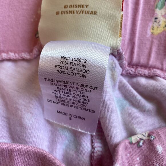 Rare Disney Slumber Collection By munki Munki Tinkerbell Signature Pj set Small - Picture 8 of 9